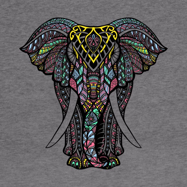 Colorful Elephant Mandala Design by Utopia Shop